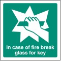In Case of Fire Break Glass for Key