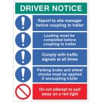 Driver Notice Coupling to Trailer