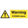 Warning - COSHH Store