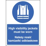 High Visibility Jackets Must be Worn (English / Polish)