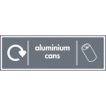Aluminium Cans - WRAP Recycling Sign