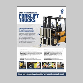 Forklift Inspection Checklist - Poster (A2) - Forklift Inspection Checklist - Poster (A2) -