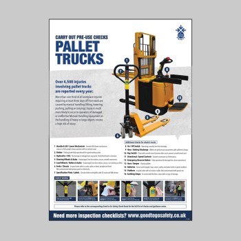 Pallet Truck Inspection Checklist - Poster (A2) - 