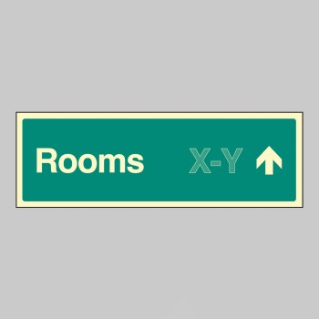 Rooms X-Y - Arrow Up (Specify when ordering) - 