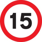 15mph - Class RA1 - Temporary 15mph - Class RA1 - Temporary
