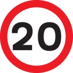 20mph - Class RA1 - Temporary 20mph - Class RA1 - Temporary