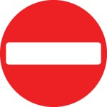 No Entry - Class RA1 No Entry - Class RA1