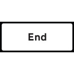 End Supplementary Plate - Class RA1 - Temporary End Supplementary Plate - Class RA1 - Temporary