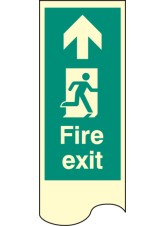 Door Plate - Fire Exit Straight On